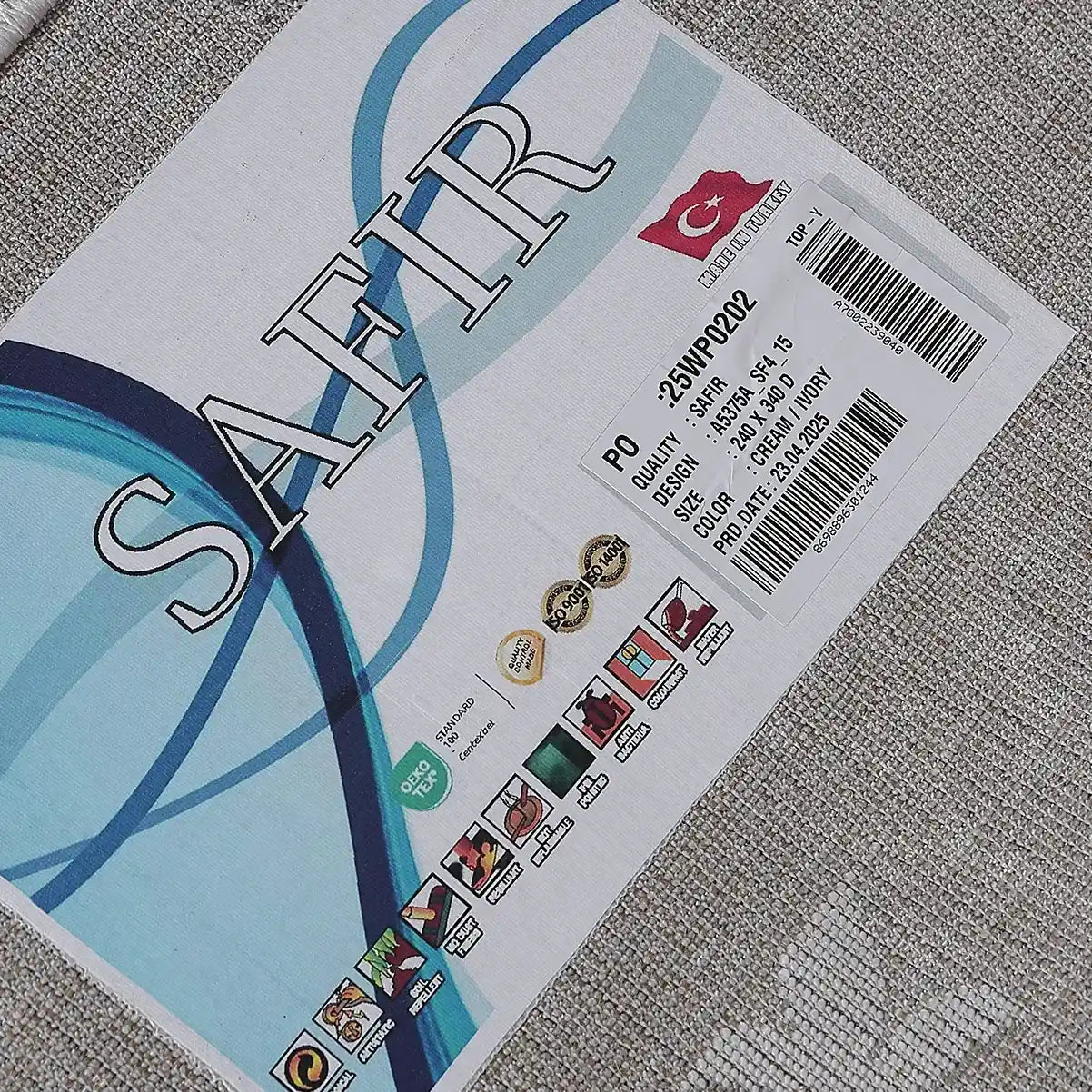 Shafei Ornamental Border Calm Interior Area Rug