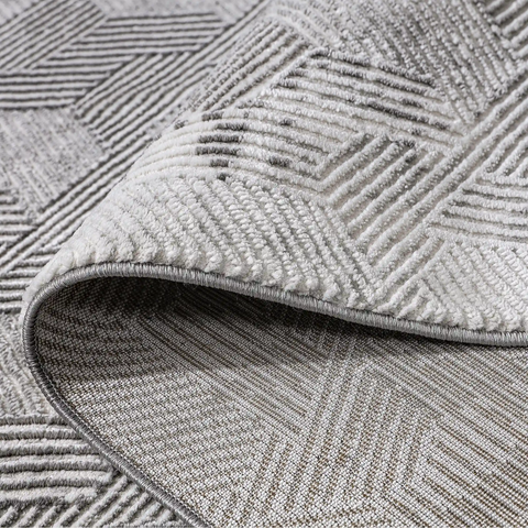 Shafei Textured Geometric Calm Interior Area Rug