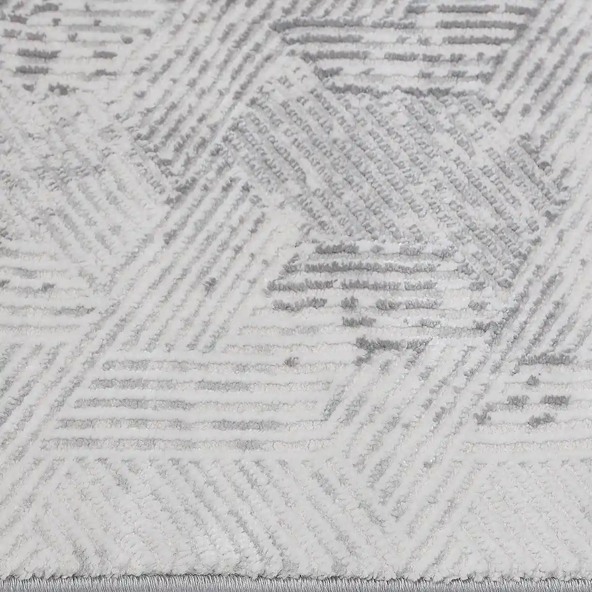 Shafei Textured Geometric Calm Interior Area Rug