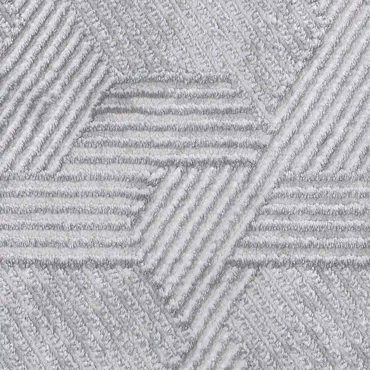 Shafei Textured Geometric Calm Interior Area Rug