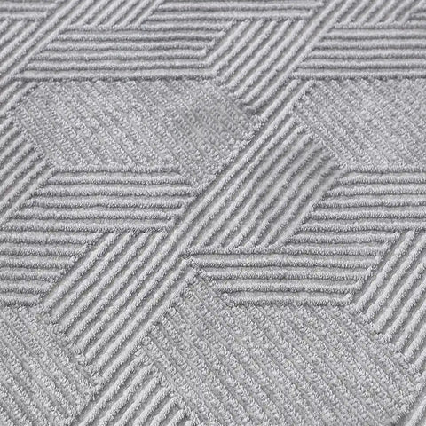 Shafei Textured Geometric Calm Interior Area Rug