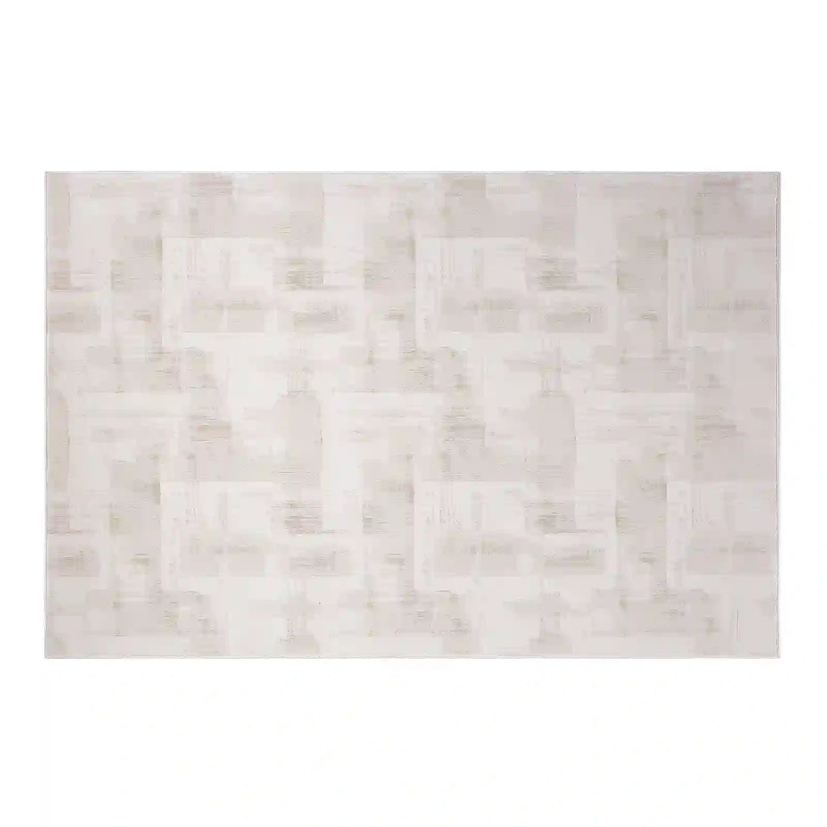 Shanluan Layered Horizon Abstract Neutral Area Rug