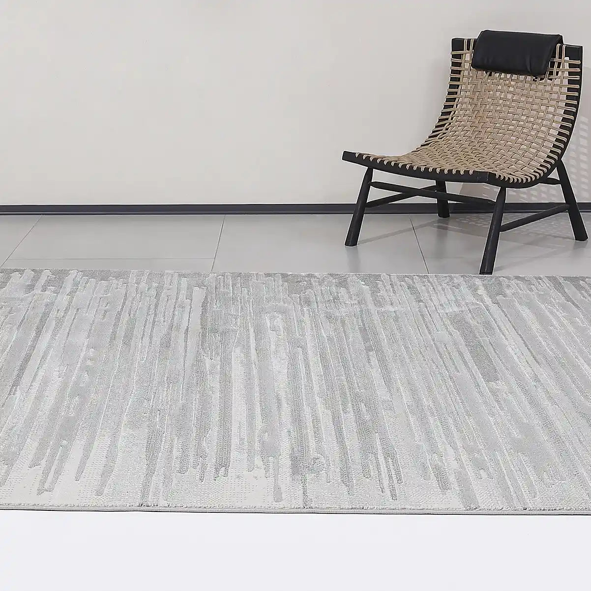 Shanluan Mountain Ridge Abstract Textured Area Rug