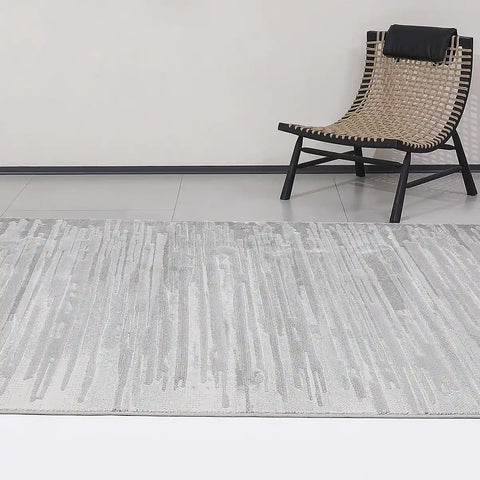 Shanluan Mountain Ridge Abstract Textured Area Rug