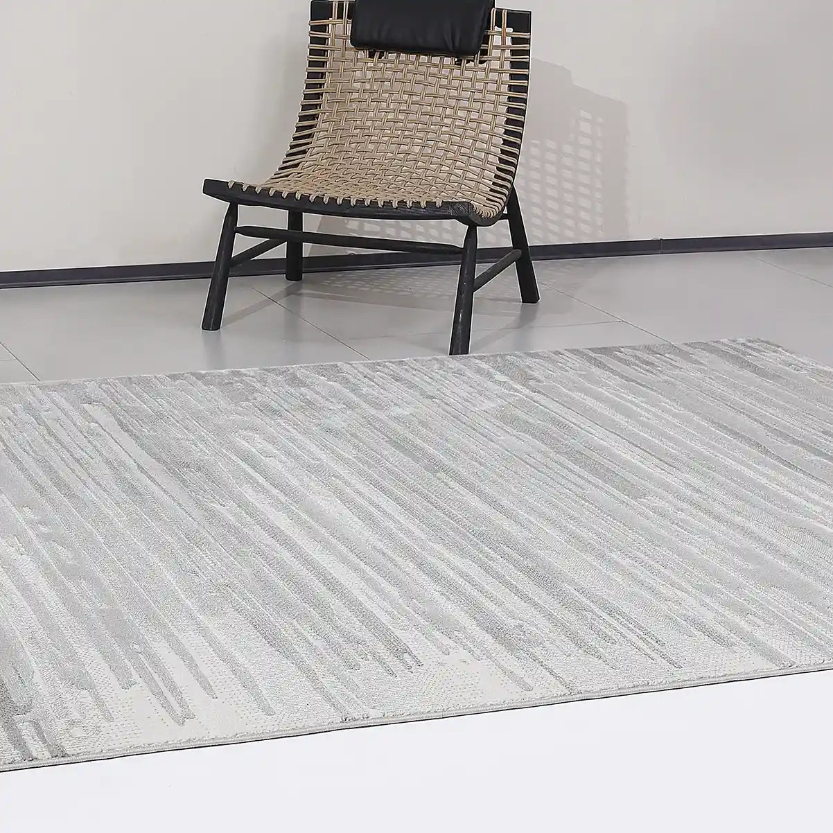 Shanluan Mountain Ridge Abstract Textured Area Rug