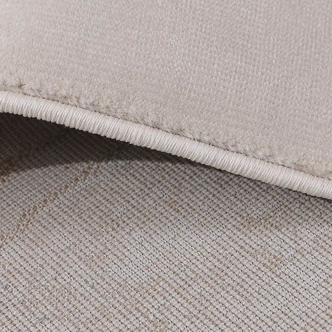 Shanluan Soft Veiled Texture Neutral Area Rug