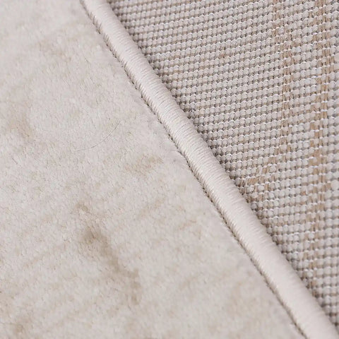 Shanluan Soft Veiled Texture Neutral Area Rug