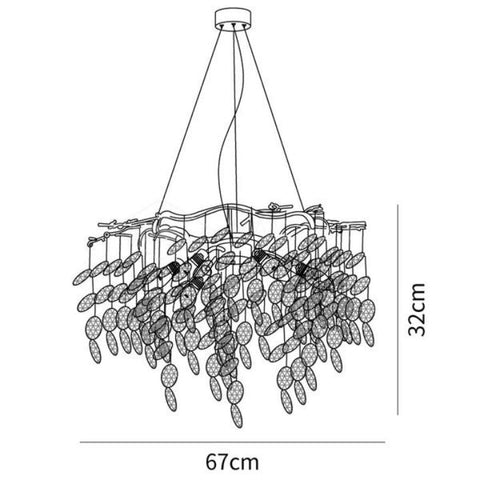 Sofia Branch Crystal Chandelier