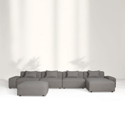 Brebery Modular Sectional Sofa - Belgian Linen Agate