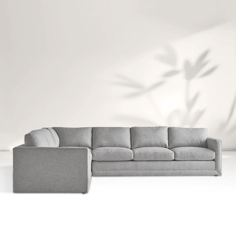 Warry Sectional Sofa - Performance Textured Linen Mineral