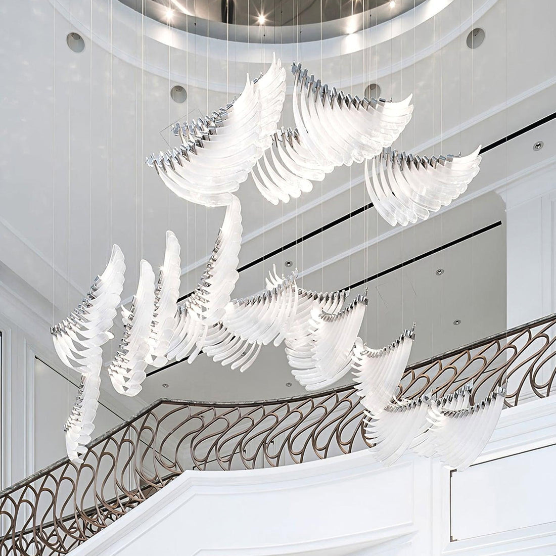 Tiered Palmette Chandelier