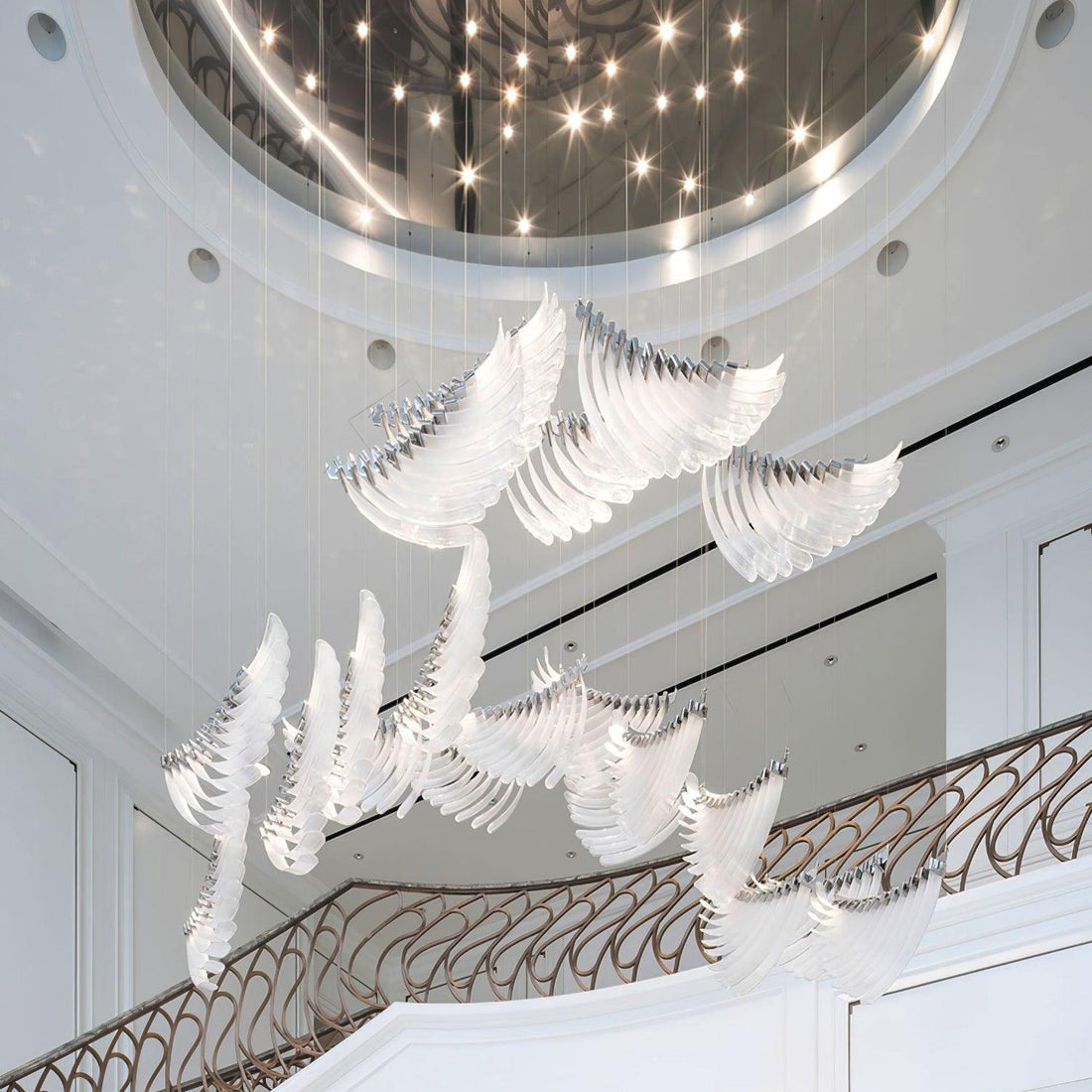 Tiered Palmette Chandelier