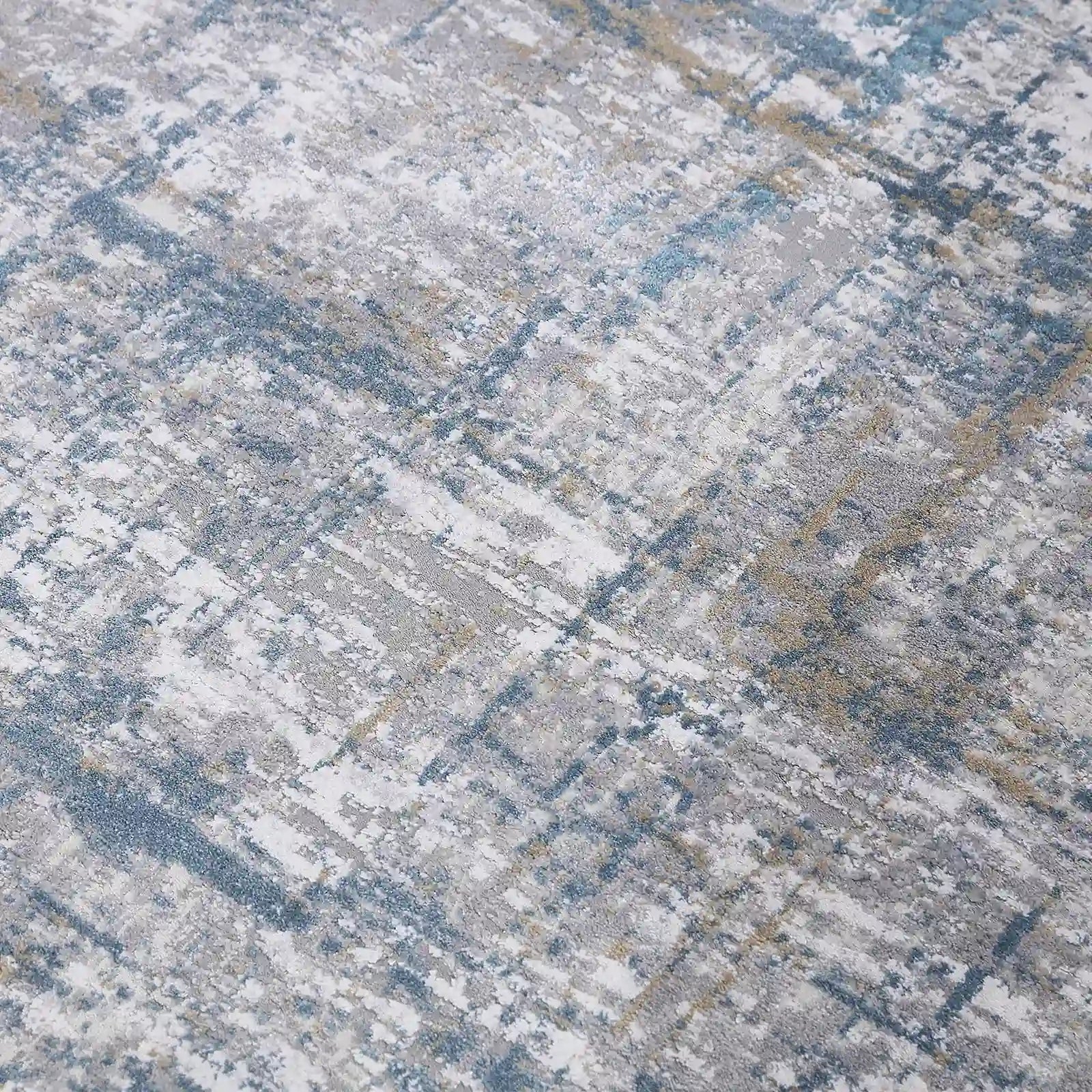 Torino Interwoven Grid Abstract Neutral Area Rug