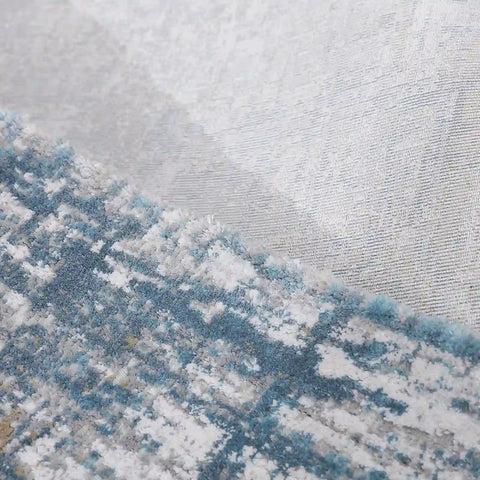 Torino Interwoven Grid Abstract Neutral Area Rug