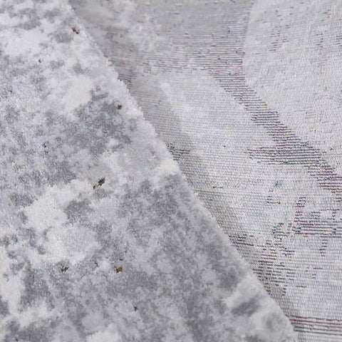 Torino Fragmented Facet Geometric Abstract Neutral Area Rug