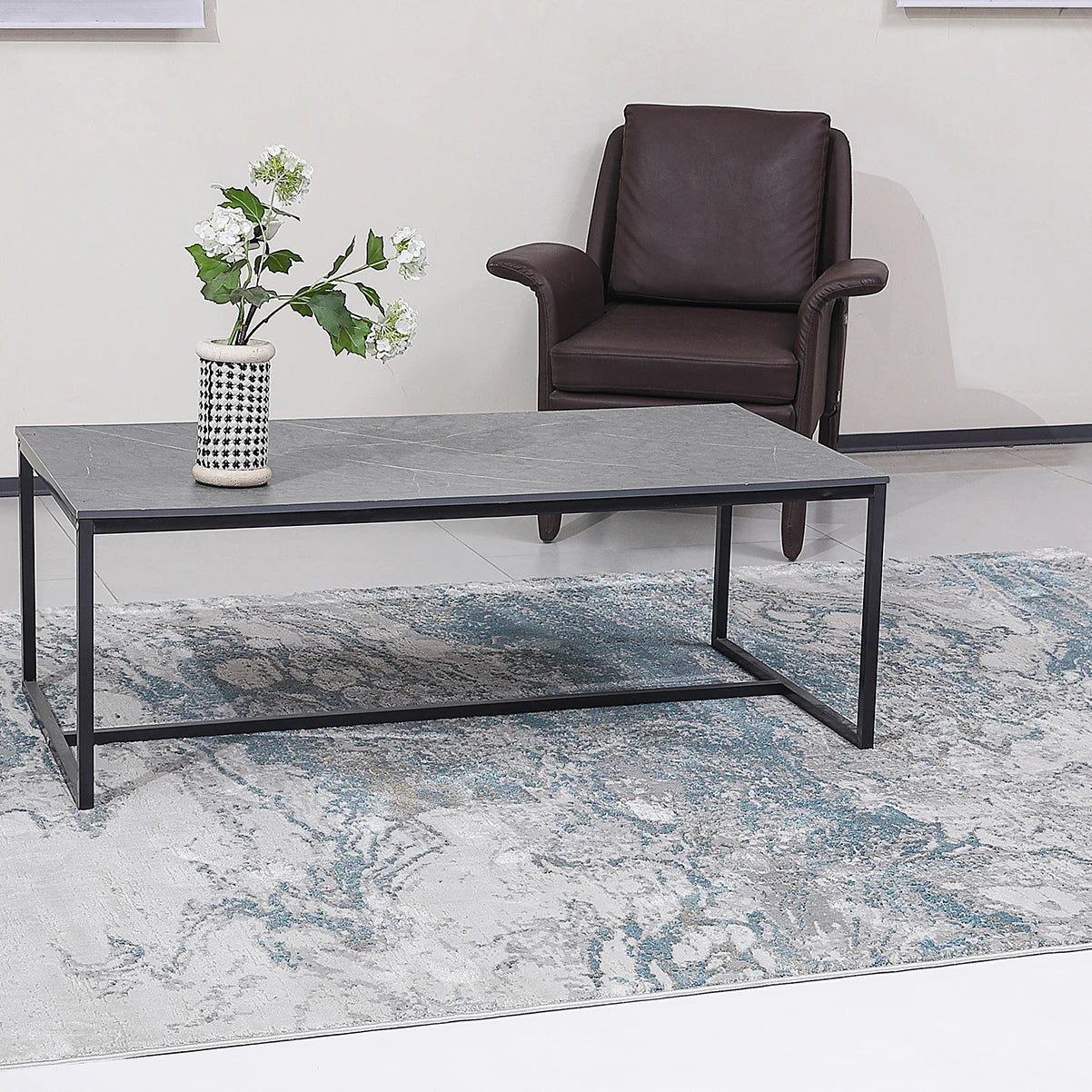 Torino Mineral Flow Abstract Neutral Area Rug