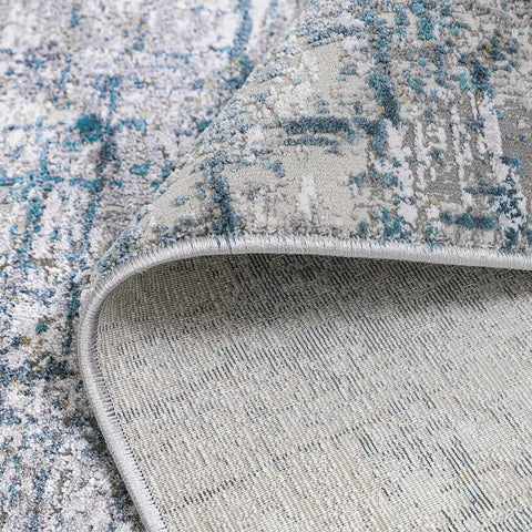 Torino Interwoven Grid Abstract Neutral Area Rug
