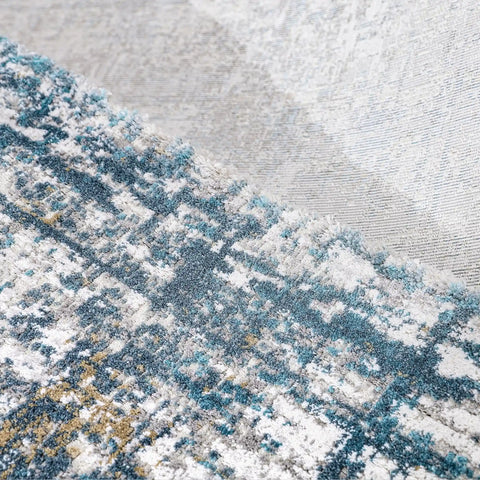 Torino Interwoven Grid Abstract Neutral Area Rug