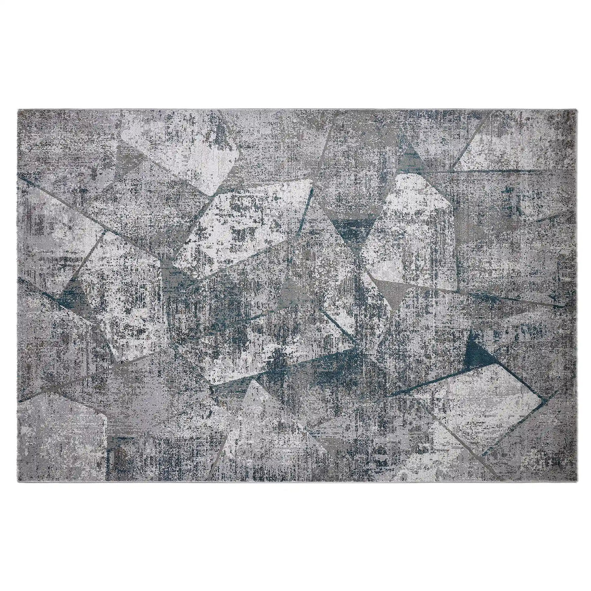 Torino Fragmented Mosaic Abstract Neutral Area Rug
