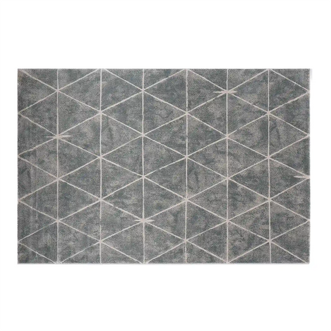 Torino Faceted Grid Abstract Neutral Area Rug