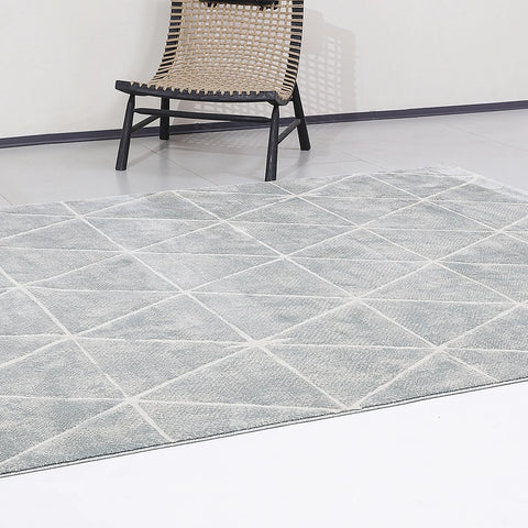 Torino Faceted Grid Abstract Neutral Area Rug