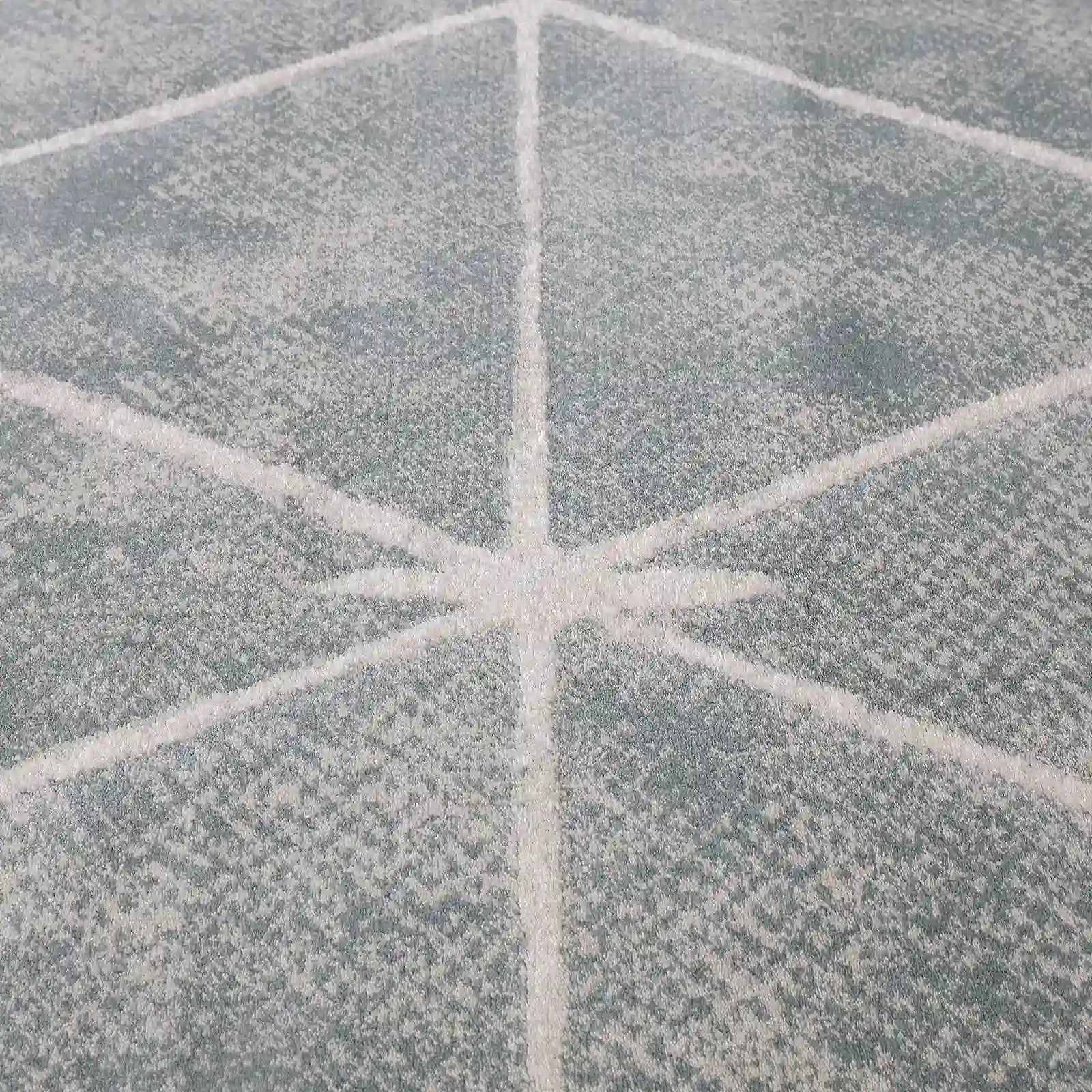 Torino Faceted Grid Abstract Neutral Area Rug
