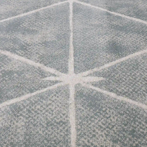 Torino Faceted Grid Abstract Neutral Area Rug