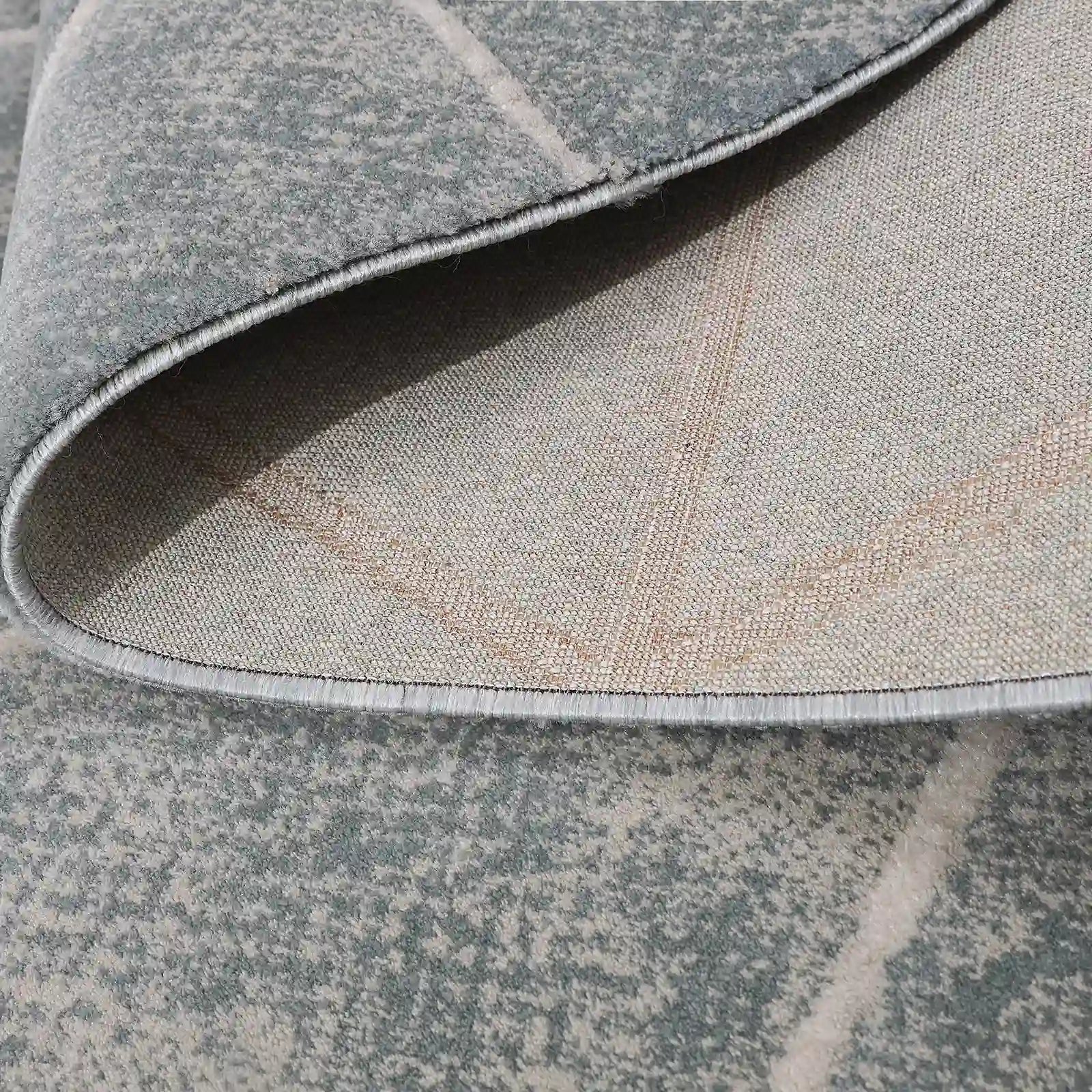 Torino Faceted Grid Abstract Neutral Area Rug