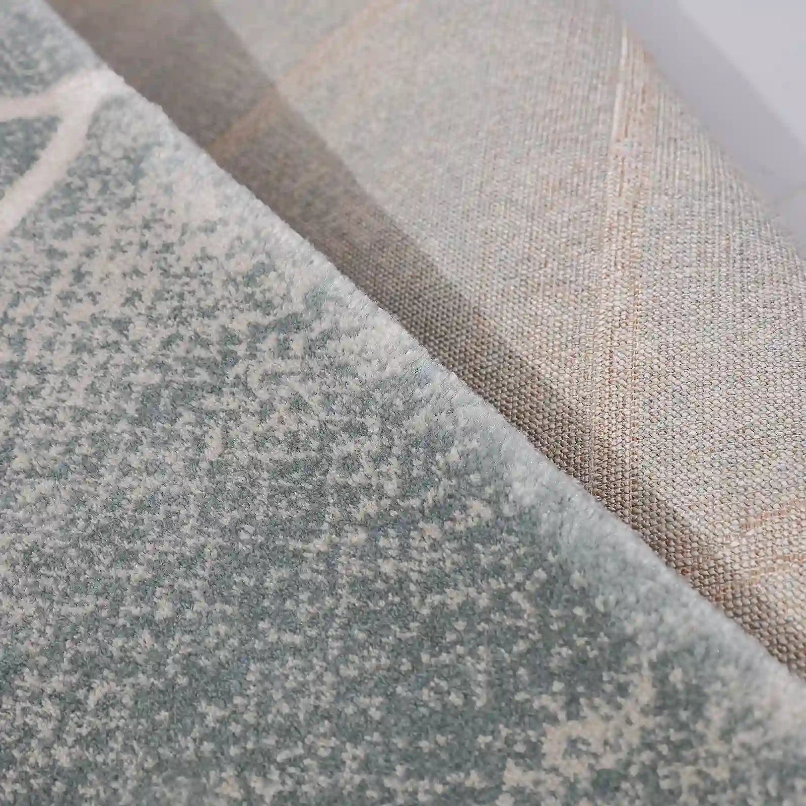 Torino Faceted Grid Abstract Neutral Area Rug