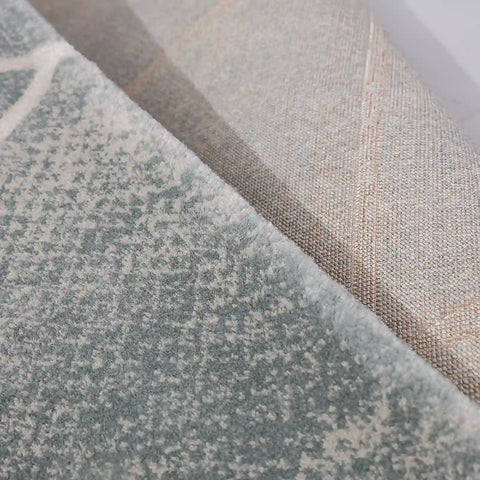 Torino Faceted Grid Abstract Neutral Area Rug