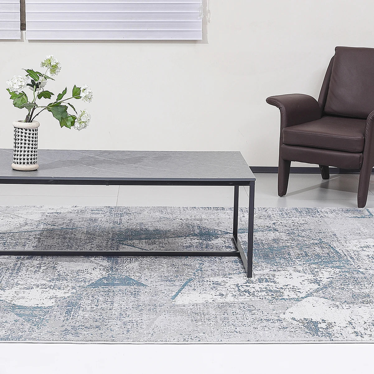 Torino Fragmented Mosaic Abstract Neutral Area Rug