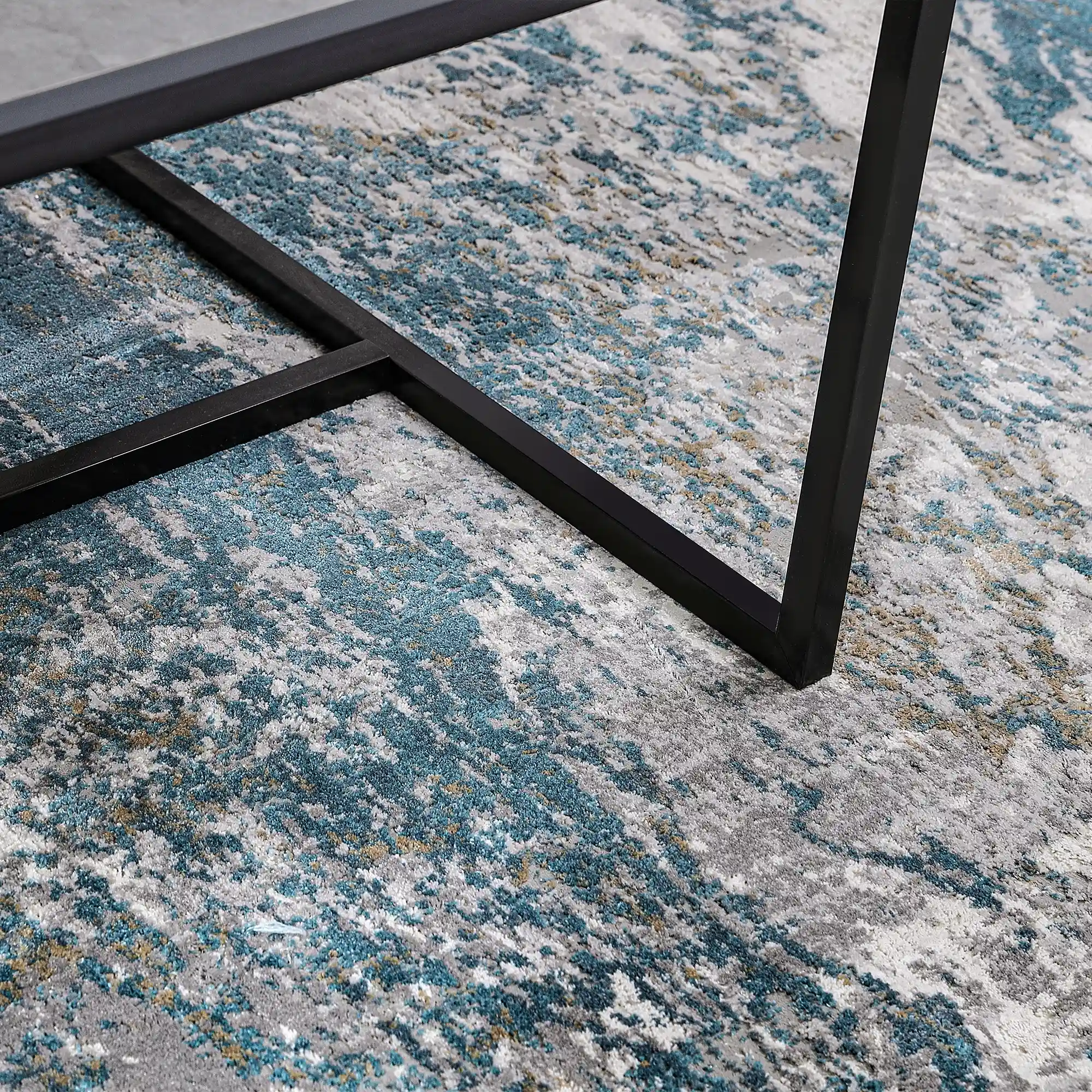 Torino Mineral Flow Abstract Neutral Area Rug