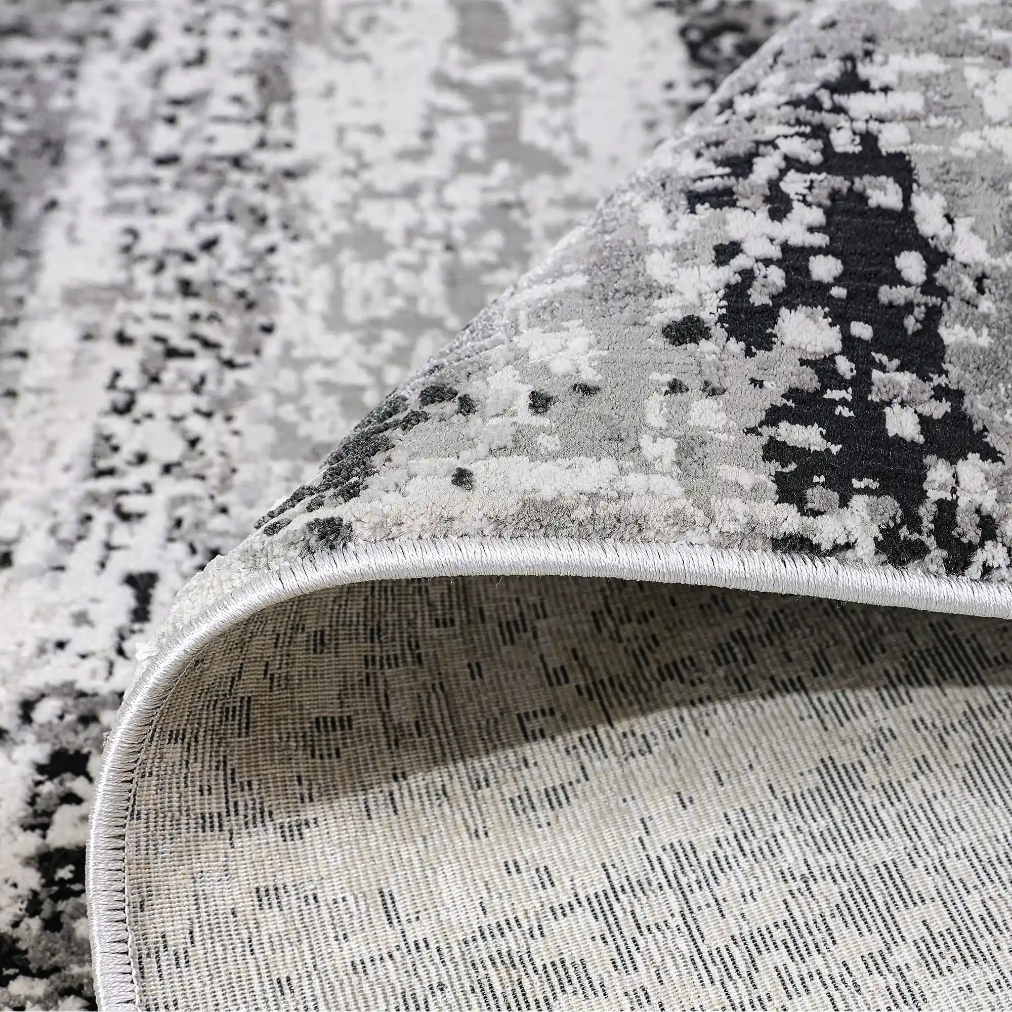 Torino Vertical Rainline Neutral Area Rug