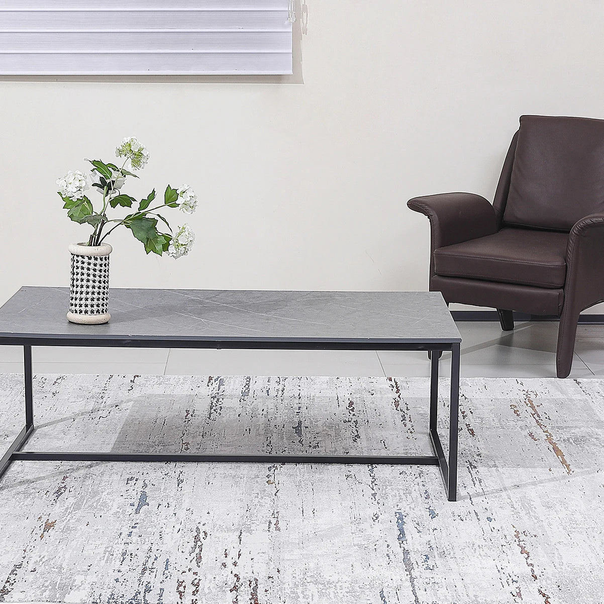 Torino Vertical Weathered Strata Abstract Neutral Area Rug