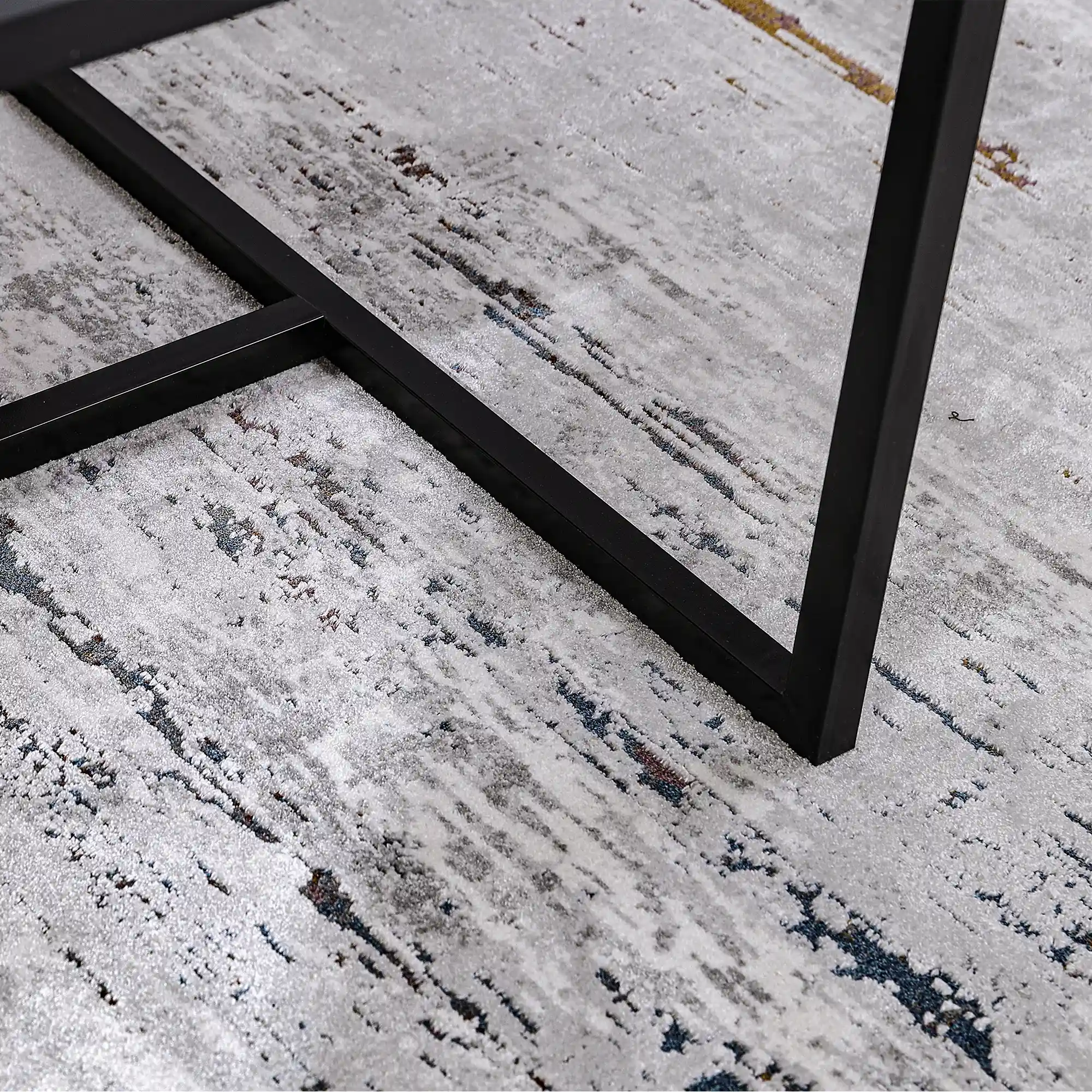 Torino Vertical Weathered Strata Abstract Neutral Area Rug