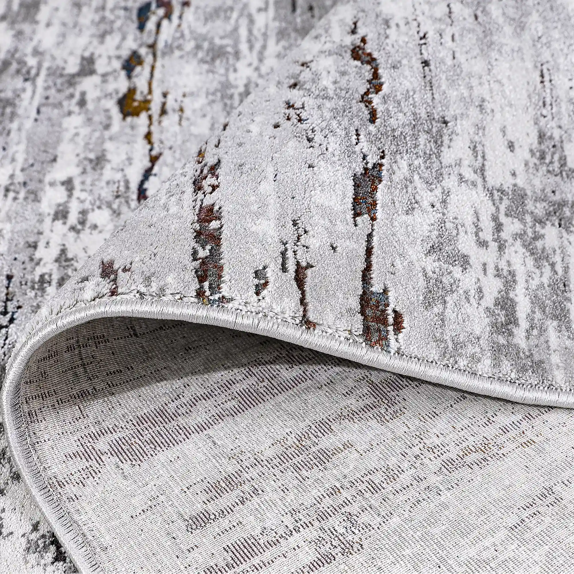 Torino Vertical Weathered Strata Abstract Neutral Area Rug