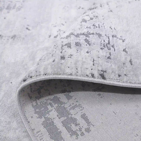 Torino Washed Linear Layered Abstract Neutral Area Rug