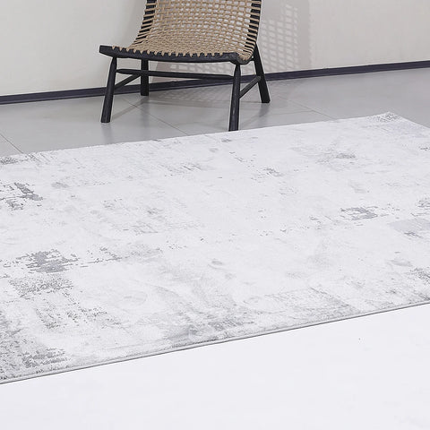 Torino Washed Linear Layered Abstract Neutral Area Rug