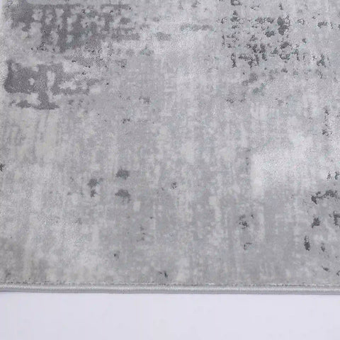 Torino Washed Linear Layered Abstract Neutral Area Rug