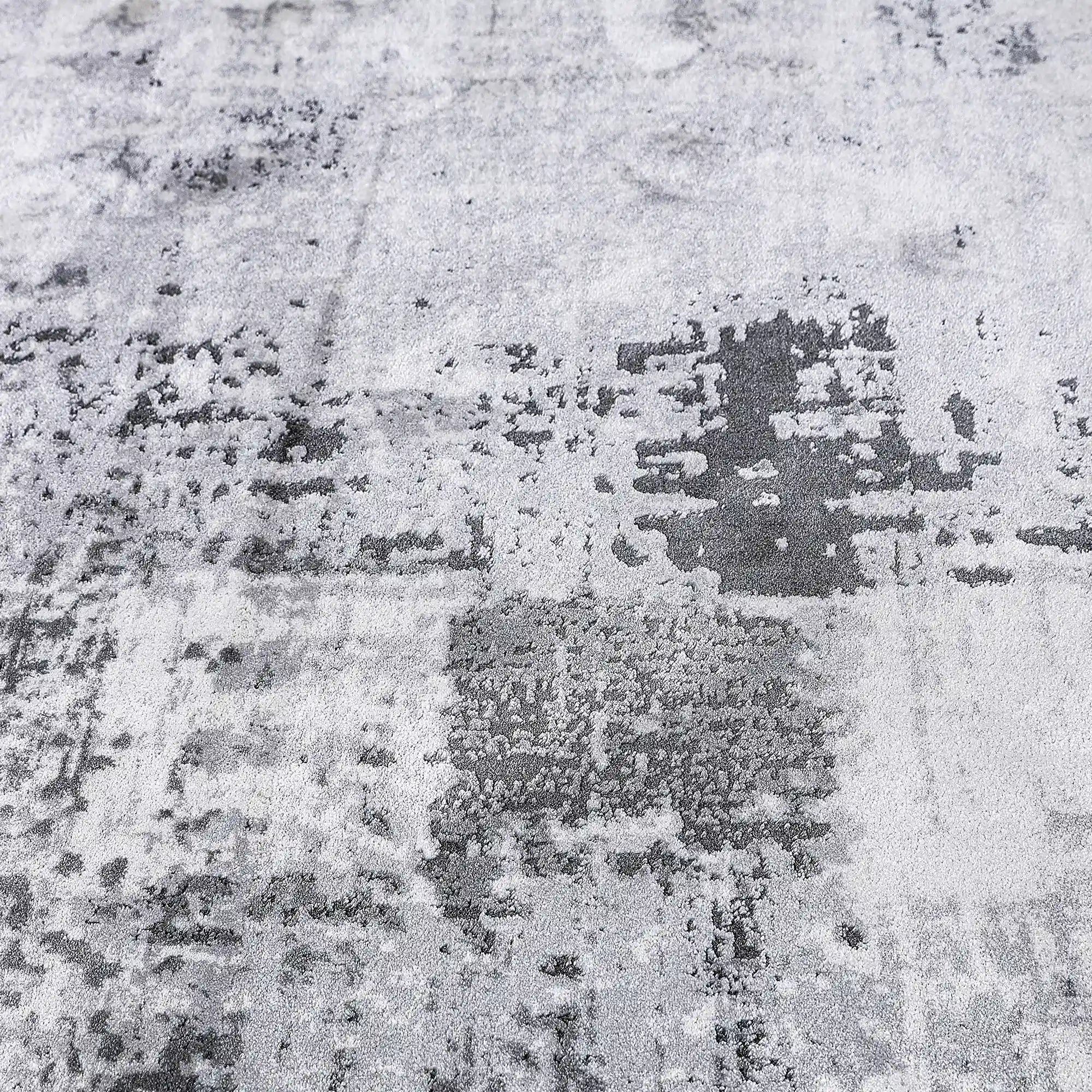 Torino Washed Linear Layered Abstract Neutral Area Rug