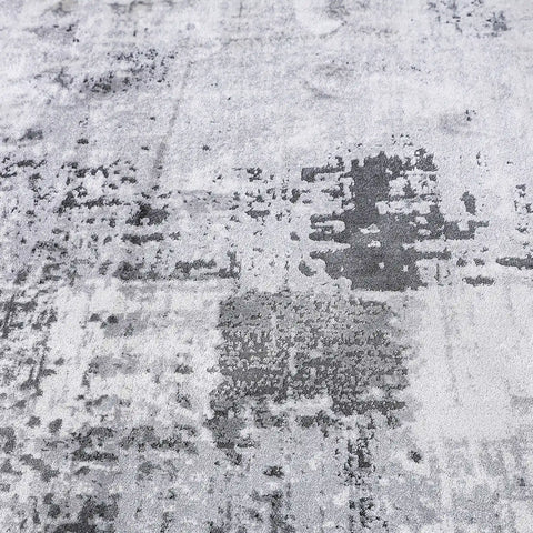 Torino Washed Linear Layered Abstract Neutral Area Rug