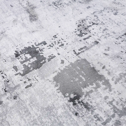 Torino Washed Linear Layered Abstract Neutral Area Rug