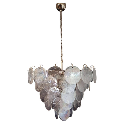 Vintage Murano 27.6″ Disks Chandelier