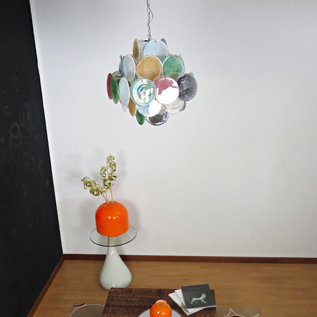 Vintage Murano 19.7″ Glass Chandelier