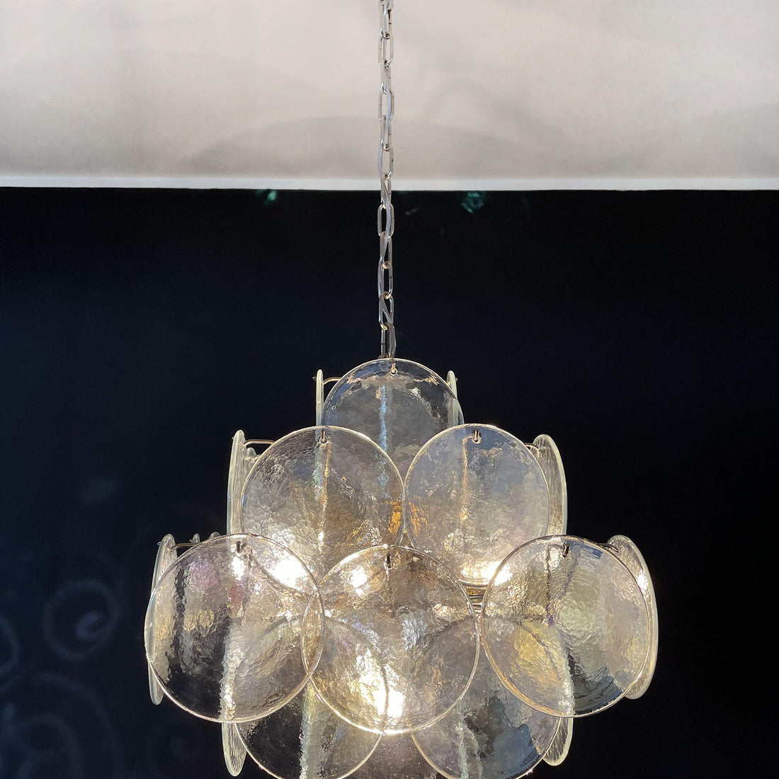 Vintage Murano 19.7″ Glass Chandelier