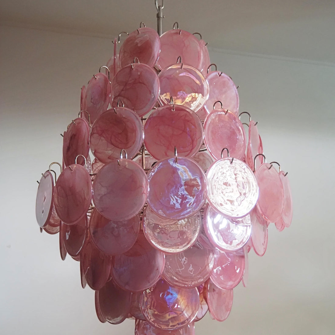 Vintage Murano Disks Chandelier