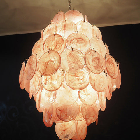 Vintage Murano Disks Chandelier