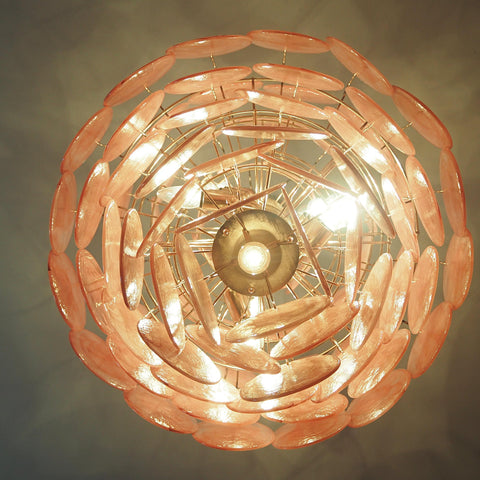 Vintage Murano Disks Chandelier