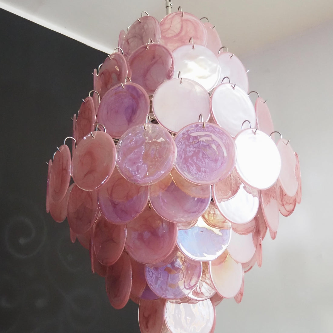 Vintage Murano Disks Chandelier