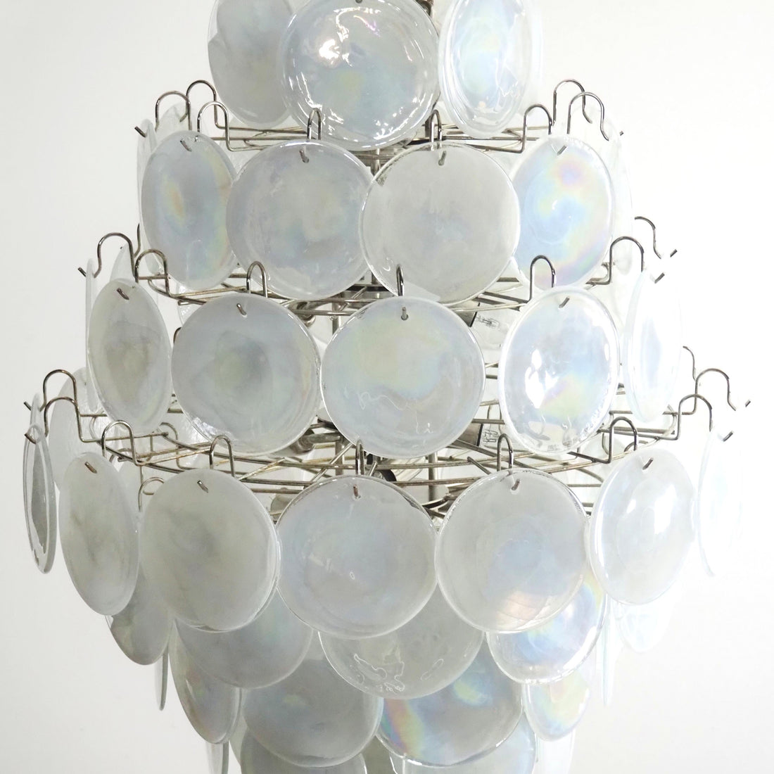 Vintage Murano Disks Chandelier